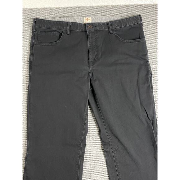 Dockers Utility Jeans Mens 38X34 Graphite Gray Straight Side Zip Pocket Y2K - Picture 5 of 12